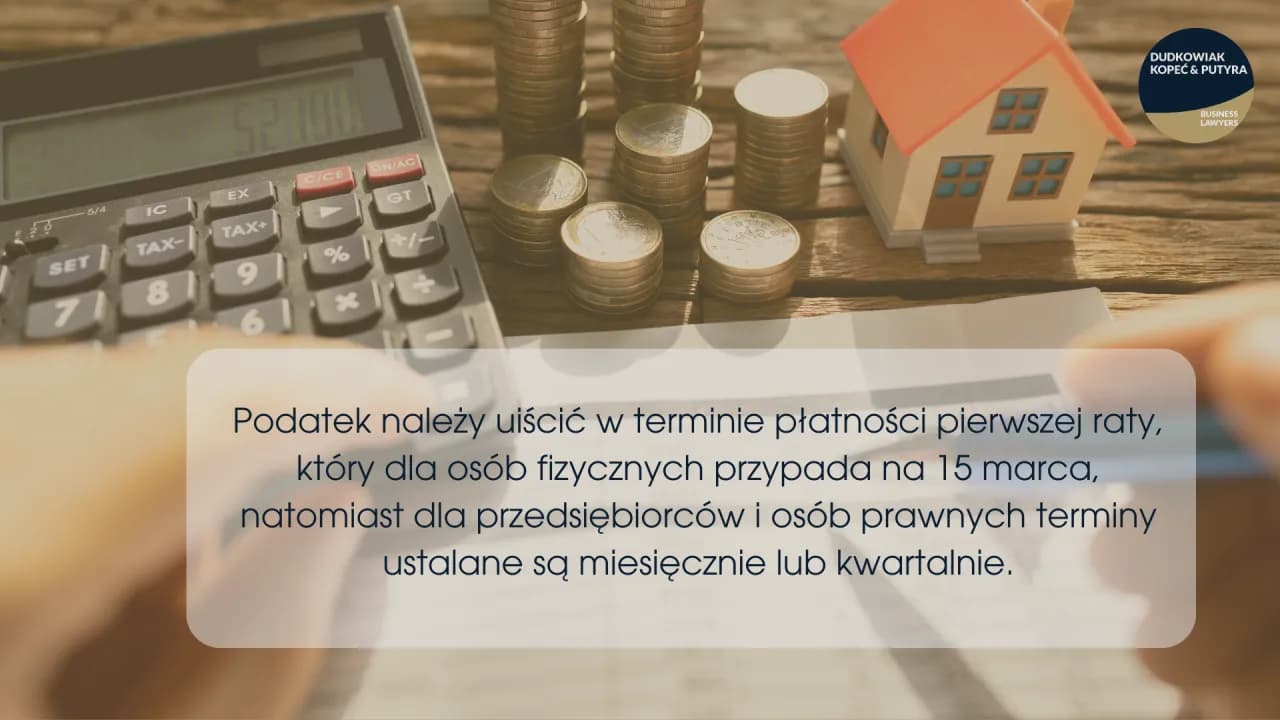 Podatek od nieruchomości: Co ile się płaci? Terminy, raty, kary.